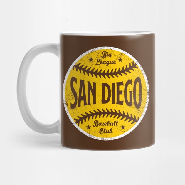 San Diego Retro Big League Baseball - Brown by KFig21